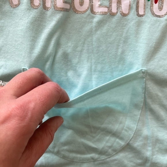 JUSTICE Girls Christmas Holiday “I’m Yeti for Presents” 2 piece Pajamas 18/20 - Picture 5 of 7